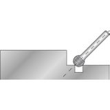 Rotační pilník, tvar D Koule - KUD, pro hliník