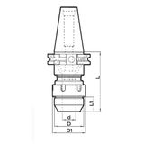 ISO DIN 69871 AD+B Weler - vysokotlaký mechanický upínač